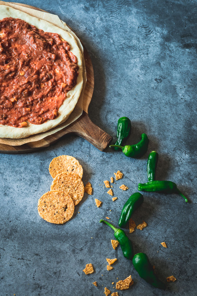 vegan taco pizza ingredients